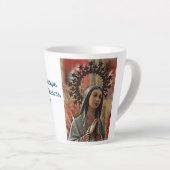 Onze dame van Guadalupe, partijdig van Amerika Latte Mok (Rechterhoek)