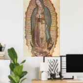 Onze dame van Guadalupe Poster (Thuiskantoor)