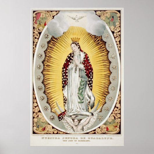 Onze dame van Guadalupe, Poster Prints (Voorkant)