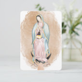 Onze dame van Guadalupe Prayer Kaart (Staand voorkant)