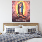 Onze dame van Guadalupe Rev12 Canvas Afdruk (Insitu (Slaapkamer))