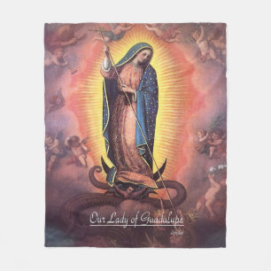 Onze dame van Guadalupe Rev12 Fleece Deken