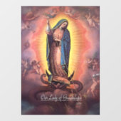 Onze dame van Guadalupe Rev12 Raamsticker (Vel)