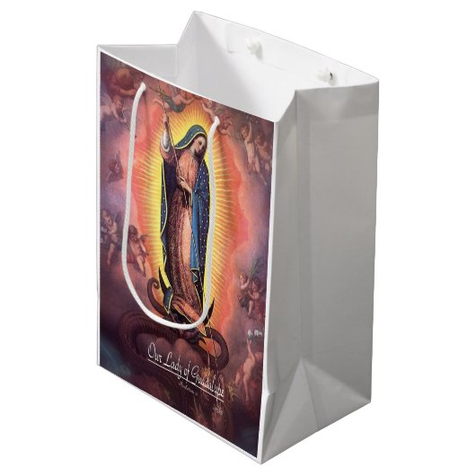 Onze dame van Guadalupe Rev. 12 Medium Cadeauzakje (Voorkant Gekanteld)