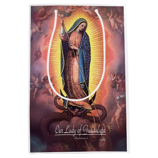 Onze dame van Guadalupe Rev. 12 Medium Cadeauzakje (Voorkant)