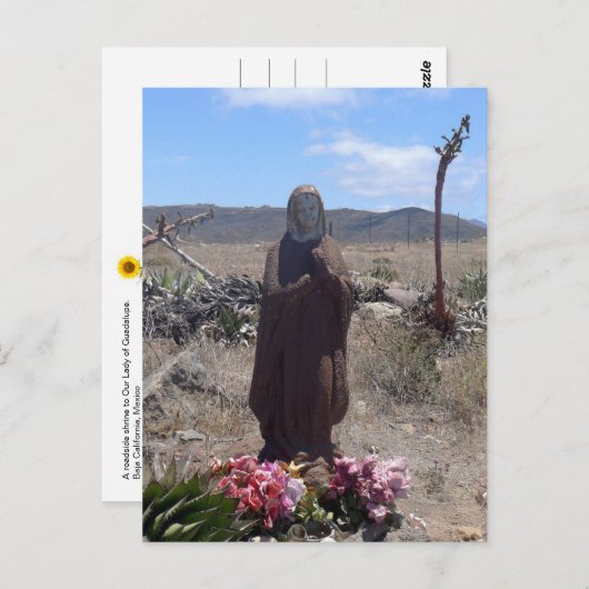 Onze dame van Guadalupe Roadside Shrine - briefkaa Briefkaart (Voorkant / Achterkant)