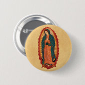 Onze dame van Guadalupe Ronde Button 5,7 Cm (Voorkant /achterkant)