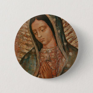 onze dame van guadalupe ronde button 5,7 cm