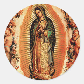 Onze dame van Guadalupe Ronde Sticker
