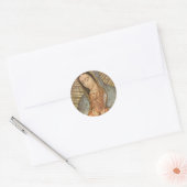 Onze dame van Guadalupe Ronde Sticker (Envelop)