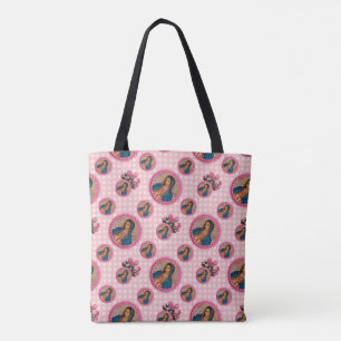 Onze dame van Guadalupe roze rozen Draagtas
