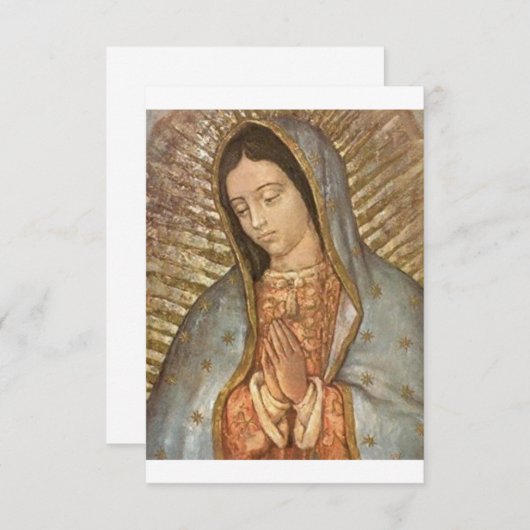 Onze dame van Guadalupe Save The Date (Voorkant / Achterkant)