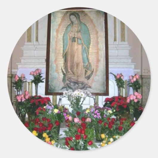 Onze dame van Guadalupe Sticker (Voorkant)
