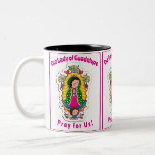Onze dame van Guadalupe Tweekleurige Koffiemok
