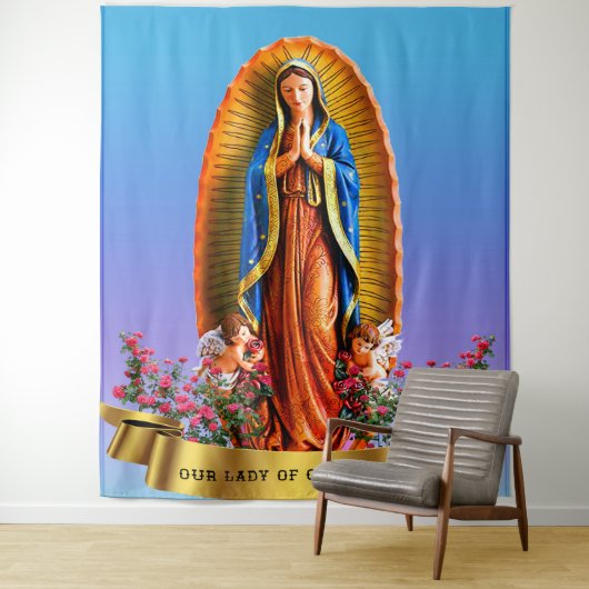 Onze dame van Guadalupe Wandkleed (In situ)