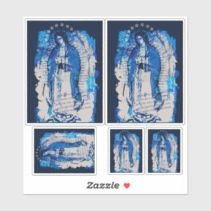 Onze dame van het Guadalupe Collage-ontwerp Sticker