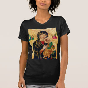 Onze Dame van het Perpetual Help Icon Virgin Mary  T-shirt