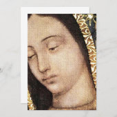 Onze dame van het portret van Guadalupe Kaart (Voorkant / Achterkant)