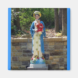 Onze dame van La Vang Square Magnet Magneet