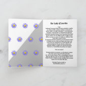 Onze dame van Lourdes Kaart (Binnen)