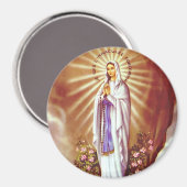 Onze dame van Lourdes Magneet (Voorkant / Achterkant)