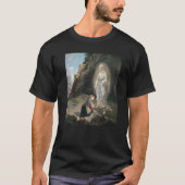 Onze dame van Lourdes St Bernadette fascineert Mar T-shirt (Voorkant)