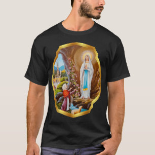 Onze dame van Lourdes St Bernadette haalt Mary T-shirt