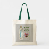 Onze dame van Lourdes Tote Bag (Achterkant)