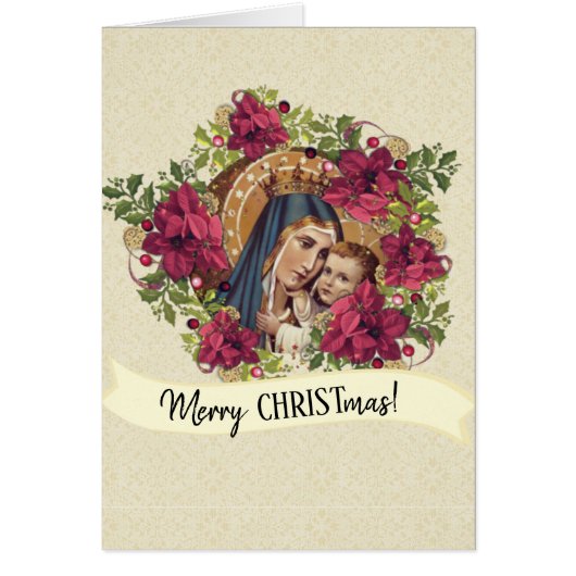 Onze dame van Mount Carmel Virgin Mary Jesus (Voorkant)