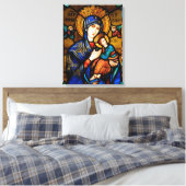 Onze Dame van Perpetual Help Canvas Afdruk (Insitu (Slaapkamer))