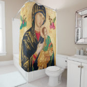 Onze Dame van Perpetual Help Douchegordijn (In situ)