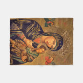 Onze Dame van Perpetual Help Fleece Deken (Voorkant (Horizontaal))