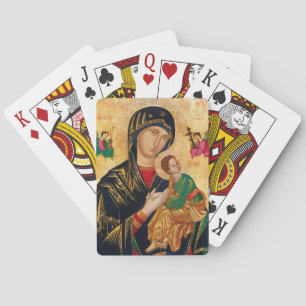 Onze Dame van Perpetual help Maagd Mary Icon Rusla Pokerkaarten