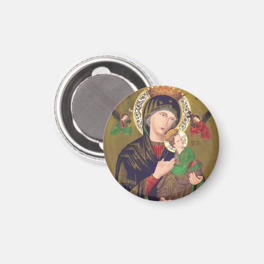 Onze Dame van Perpetual Help Magneet (Voorkant / Achterkant)