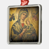 Onze Dame van Perpetual Help Metalen Ornament (Links)