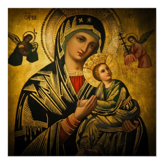 Onze Dame van Perpetual Help Perfect Poster (Voorkant)