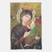 Onze Dame van Perpetual Help Theedoek (Verticaal)
