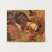 Onze Dame van Perpetual Hulp Originele Versie Wandkleed (Voorkant (horizontaal))