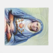 Onze dame van Sorrows Fleece Deken (Voorkant (Horizontaal))