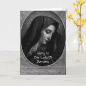 Onze dame van Sorrows Kaart (Gele Bloem)