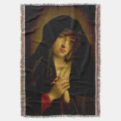 Onze dame van Sorrows Virgin Mary Blanket Deken (Voorkant Verticaal)