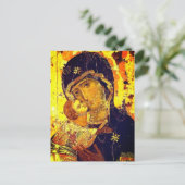 Onze dame van Vladimir Briefkaart (Staand voorkant)