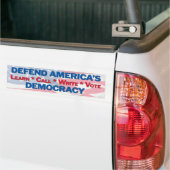 onze democratie verdedigen bumpersticker (Op Truck)