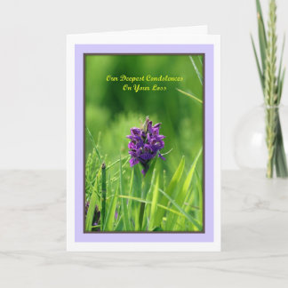 Onze diepste medeleven met uw verlies Wenskaart Kaart