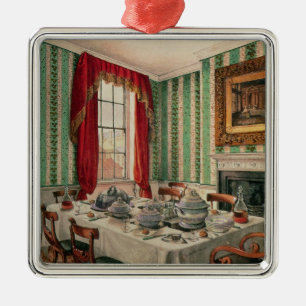 Onze Dining Room in York, 1838 Metalen Ornament