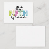 Onze Diplomering Klas 5 Zomer Vakantie Notitiekaartje (Voorkant / Achterkant)