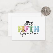 Onze Diplomering Klas 5 Zomer Vakantie Notitiekaartje (Voorkant / Achterkant in situ)