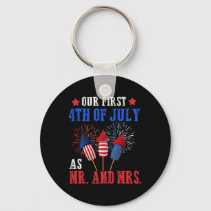 Onze eerste 4 juli als Mr Mrs Patriot koppel Hu Sleutelhanger