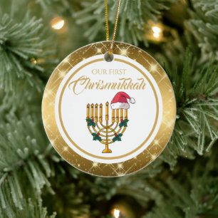 Onze eerste Christusmukkah, Chanoeka Keramisch Ornament