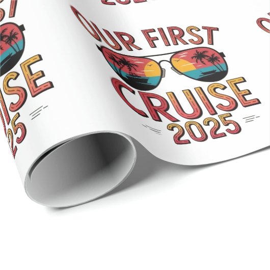 Onze eerste cruise 2025 zomerreis matching cadeaupapier (Rol Hoek)